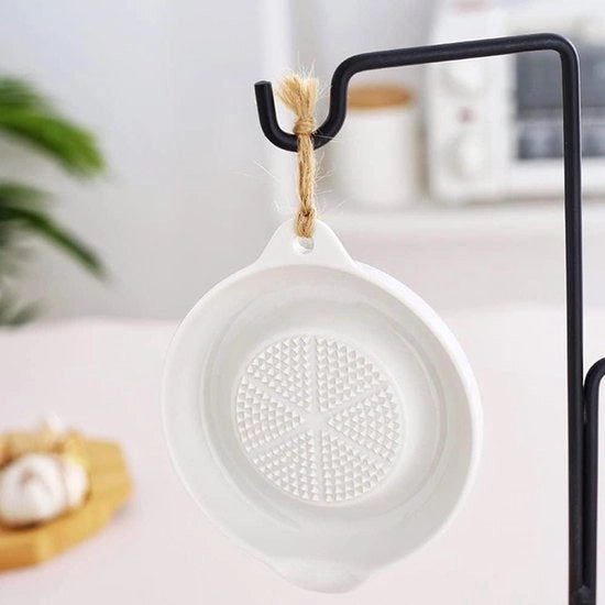 Placca da raspare per gatto, aglio, formaggio e altro in cucina - Bianca - Sostenibile e multifunzionale - Materiale resistente all'usura.