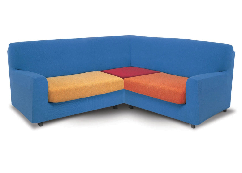 Copriseduta Per Divani Elasticizzata In Tinta Unita Modello New York L.T - 1 Posto - Jeans