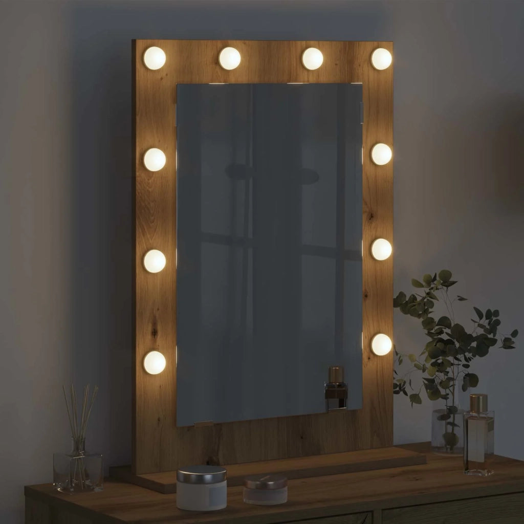 Specchio da Vanità Rovere artigianale 70 x 50 x 18 cm 868340