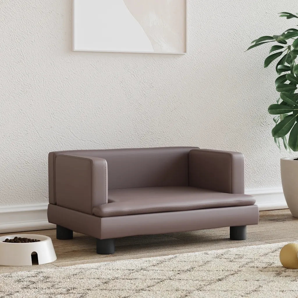 Lettino per Cani Marrone 60x40x30 cm in Similpelle CFW9021057
