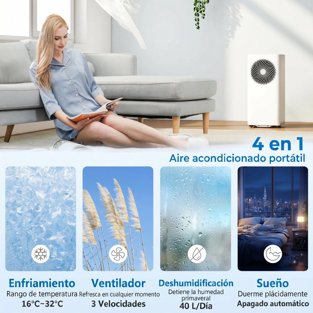 Condizionatore Portatile 9000 BTU ¨C zephmum ¨C Bianco