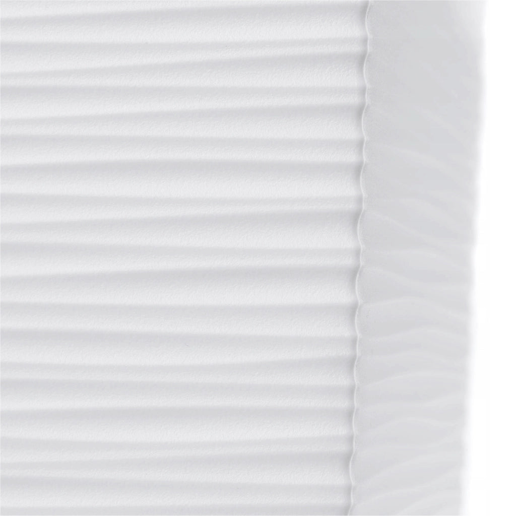 Vaso da fiori KADAX per giardino + inserto, 24x47 cm, alto, bianco, grande, per terrazza, fiori