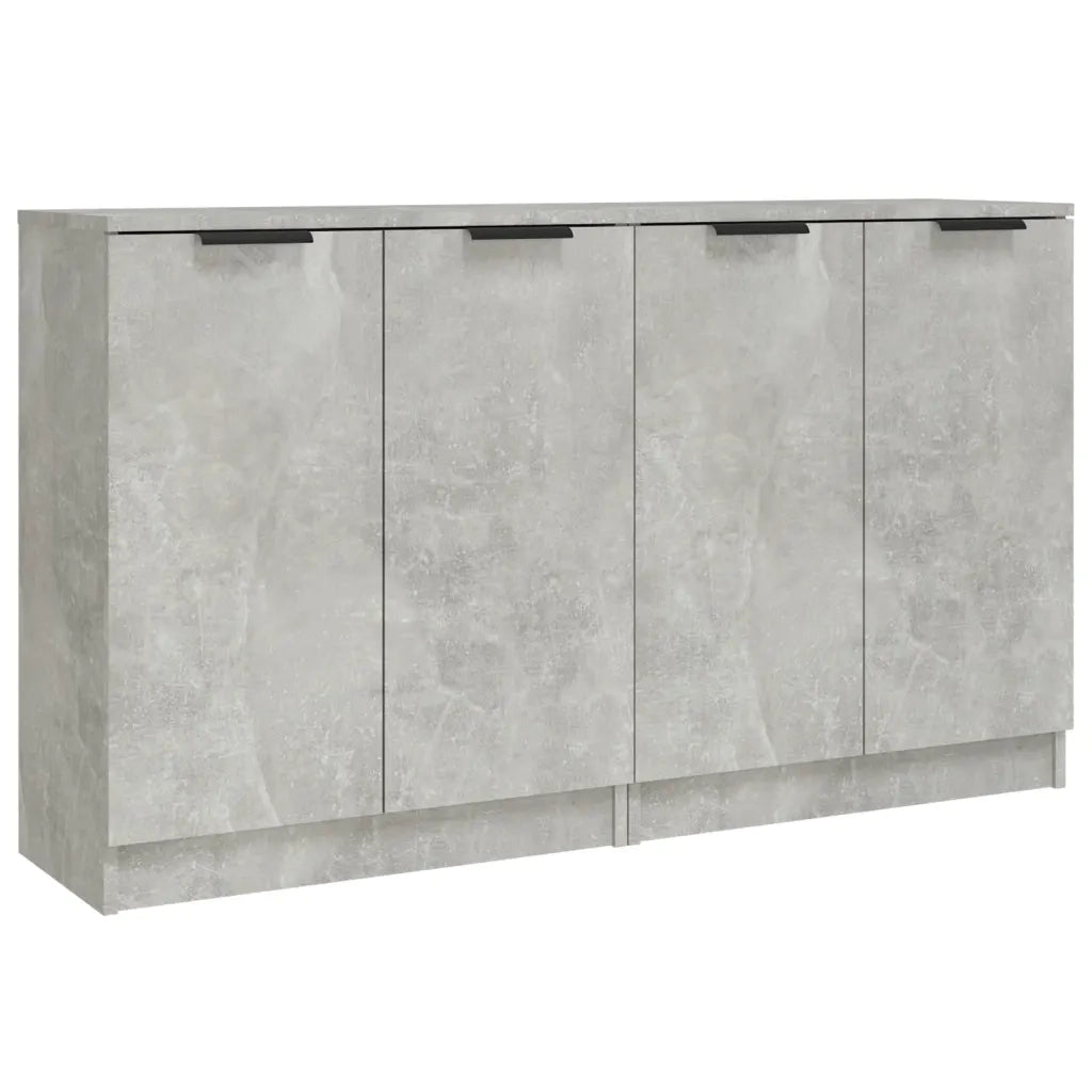 Credenze 2 pz | Madia | Buffet da pranzo | Armadio da pranzo Grigio Cemento 60x30x70 cm in Legno Multistrato