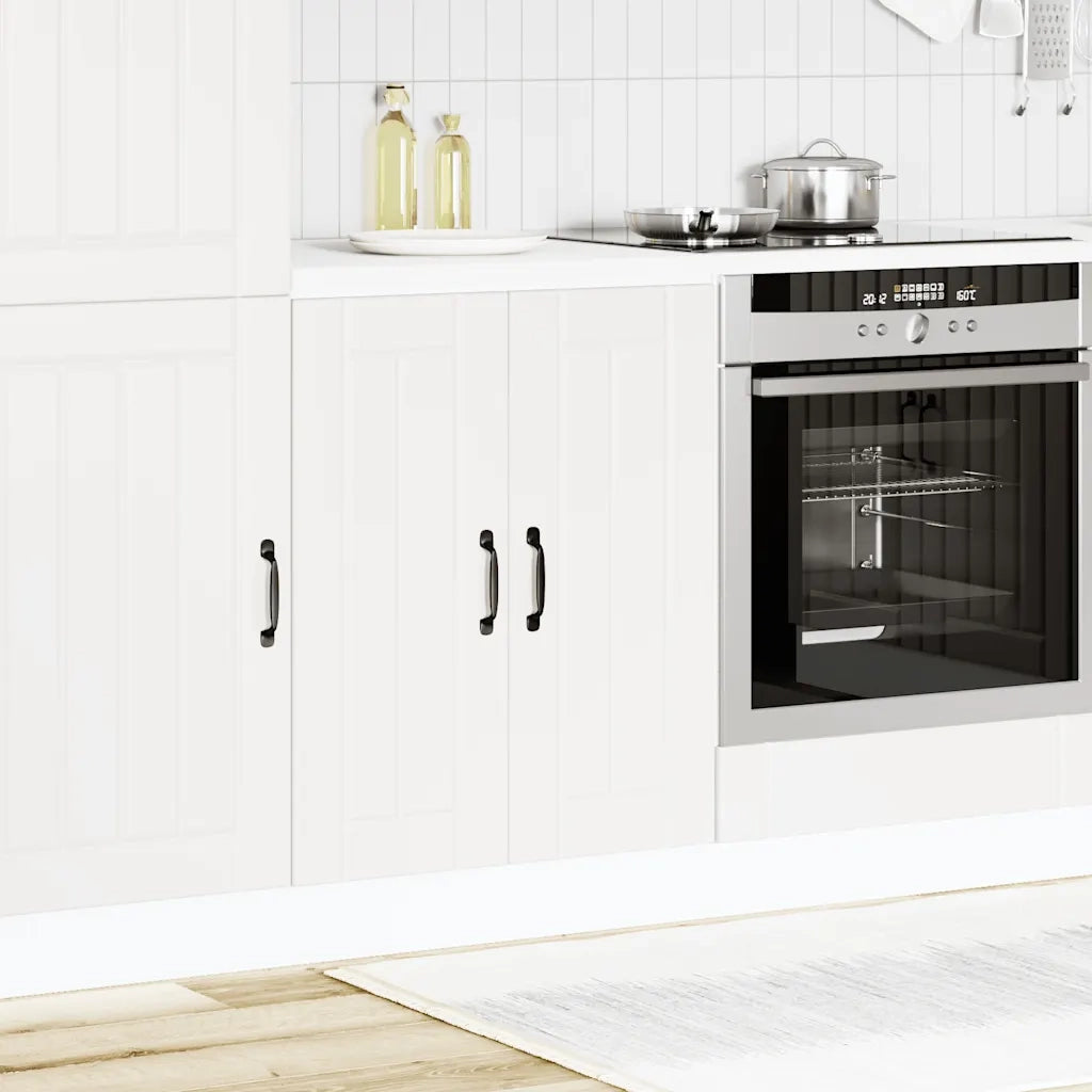 vidaXL Mobile Base Lavello Lucca Bianco in Legno Multistrato