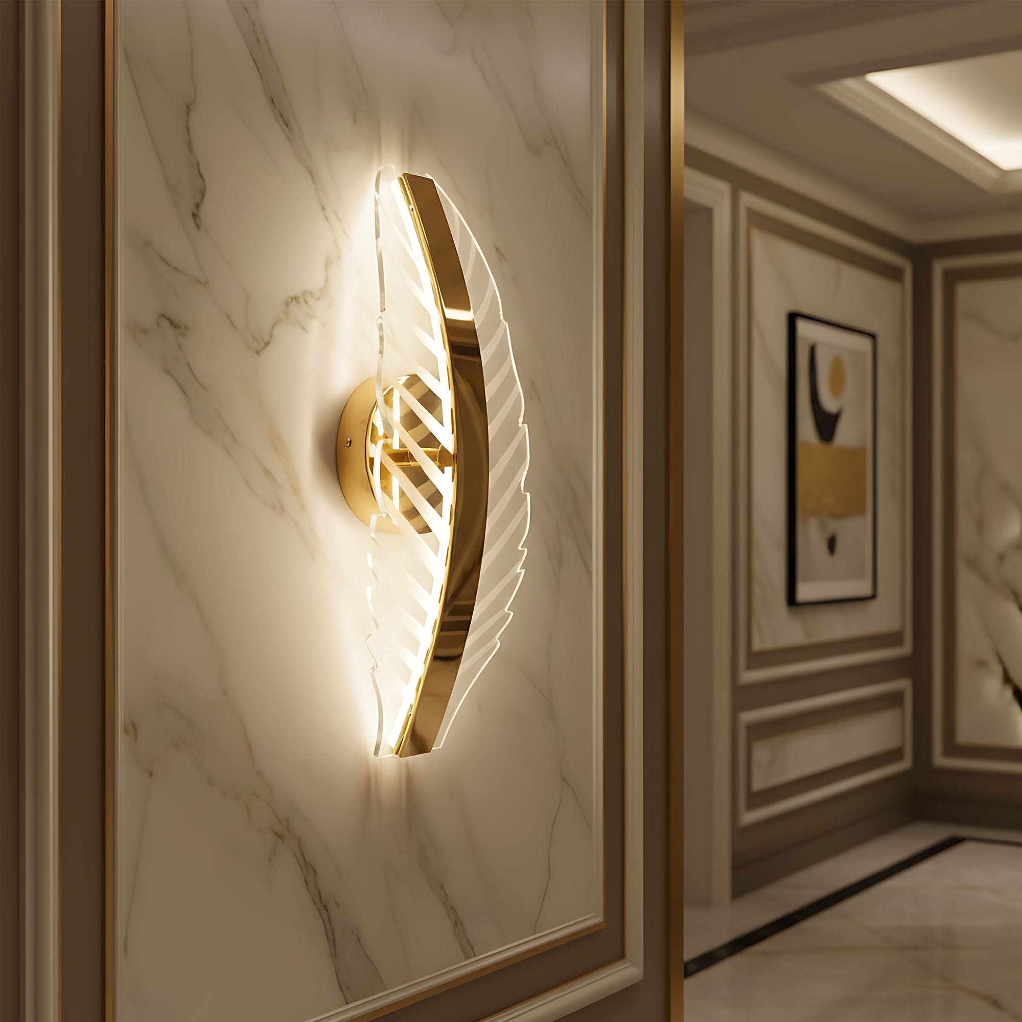 Lampada Da Parete Led G140-w Gold