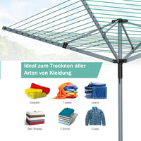 Stendino Verticale Salvaspazio - RATTANTREE - 4 Livelli Stendibiancheria Allungabile con Ruote, Acciaio Inossidabile Stendino da Balcone Esterno, Stendipanni per Interno, Bianca