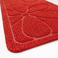 Zerbino Ingresso Assorbente Antiscivolo Asciugapassi Interno Esterno Rosso Made In Italy