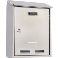 cassetta postale inox art. 3100x con 2 chiavi. dimensioni cm 25x10x30h cod:ferx.715