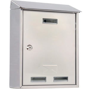 cassetta postale inox art. 3100x con 2 chiavi. dimensioni cm 25x10x30h cod:ferx.715