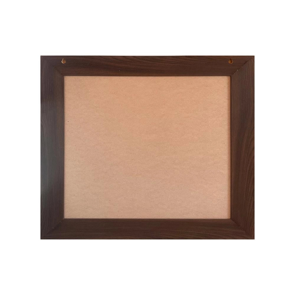 Specchiera Quadrata Plana 90x90 cm con Cornice Olmo dark – Design Moderno ed Essenziale