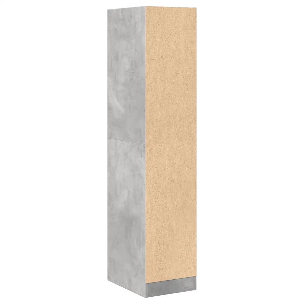 vidaXL Armadietto da Farmacia Grigio Cemento 30x41x144,5 cm Truciolato