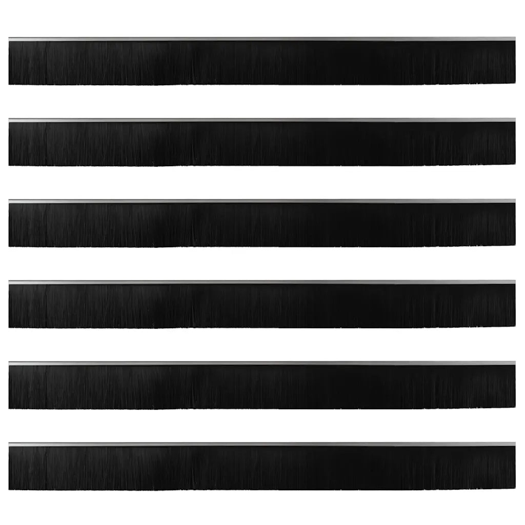 Spazzole per porte a vite 6 pz Argento 100 cm CFW5601782