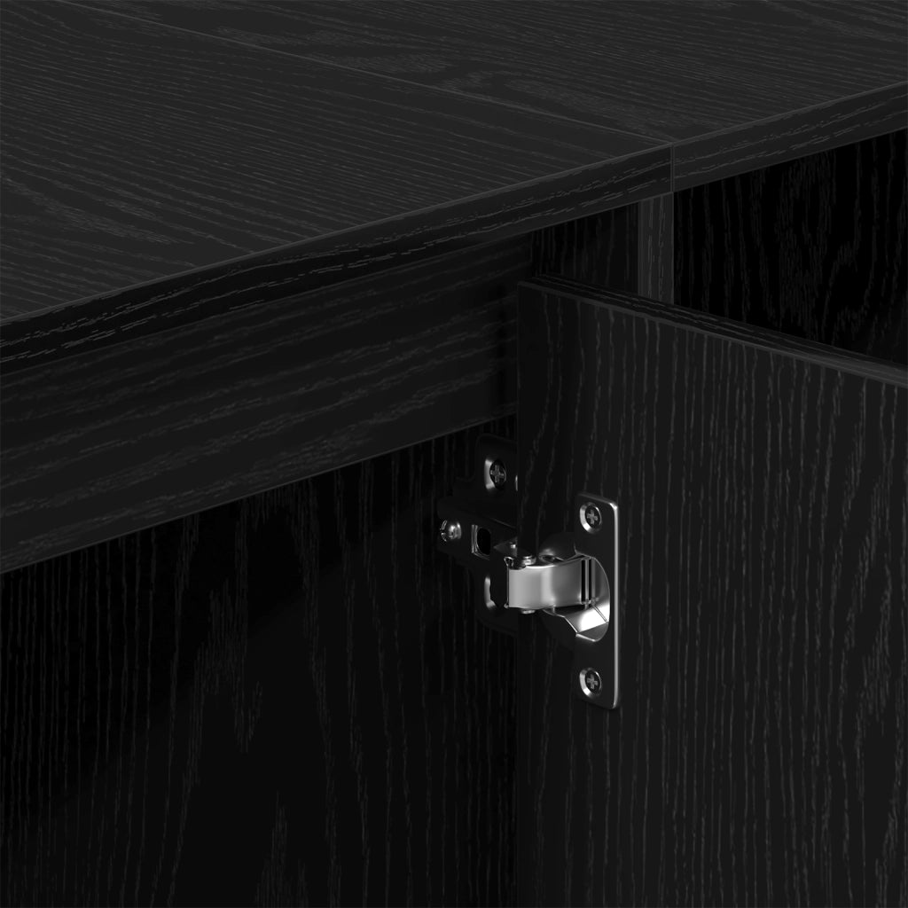 Supporto TV - Rovere Nero - 120x30x40.5 cm - Realizzato in Legno Ingegnerizzato