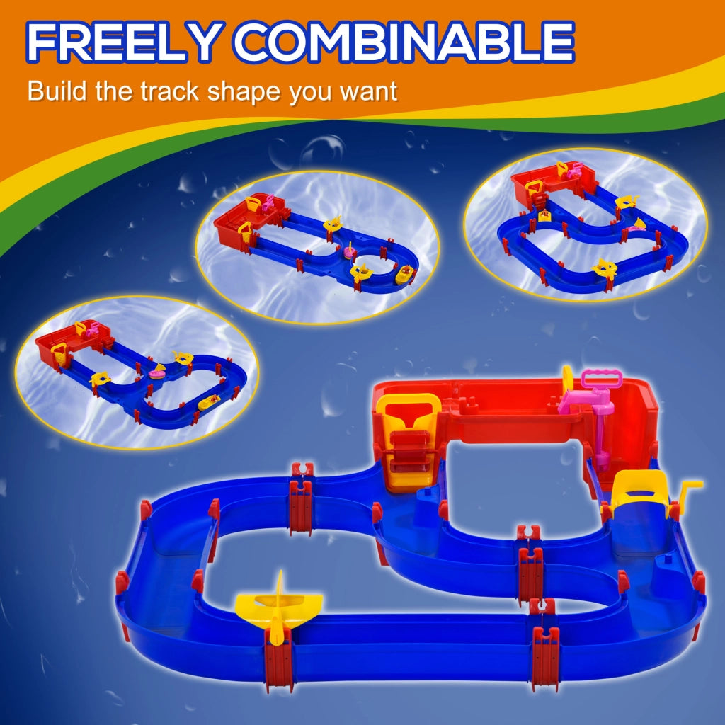 Casetta Acquatica per Bambini con Accessori ¨C zephmum ¨C Blu e Rosso 123x90x7cm