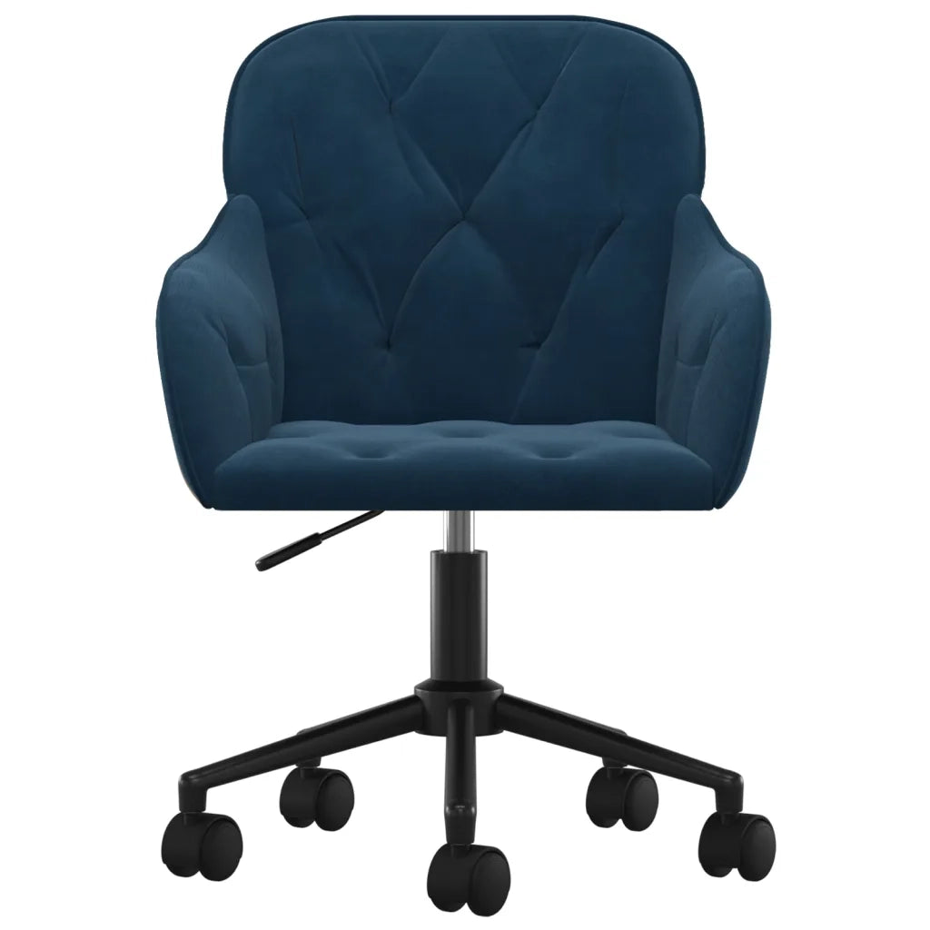 Sedie da Pranzo Girevoli 2 pz Blu in Velluto 3103420