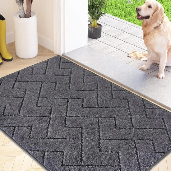 Mat di ingresso 60 x 90 cm - Superassorbente - Mat di ingresso antiscivolo - Lavabile in lavatrice - Ideale per porte d'ingresso e cucina