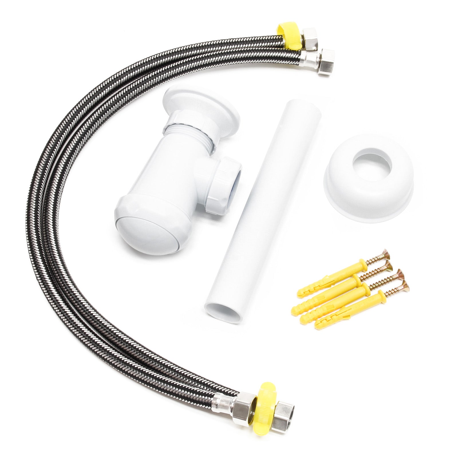 Lavello professionale acciaio inox vaschetta rotonda comando a ginocchio montaggio a parete