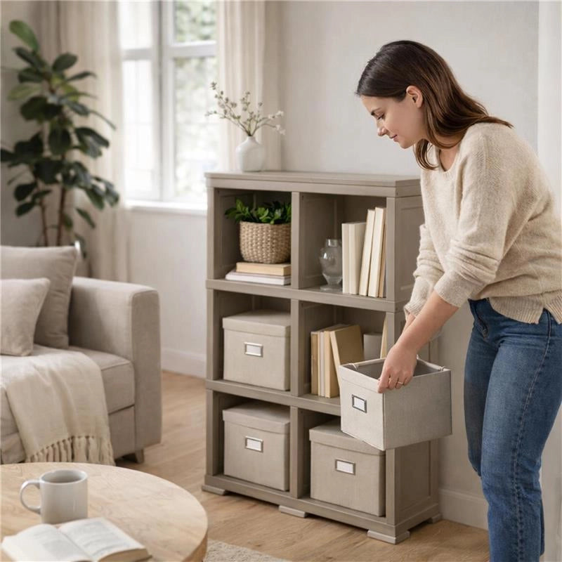 SCAFFALE 3 MODULI TALPA 79X42,5X125 CM – LIBRERIA A VISTA SENZA ANTE PER ZONA LIVING E STUDIO
