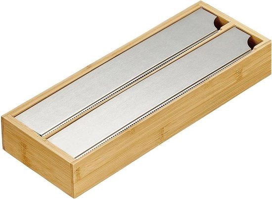 Dispensatore con Lame di Aluminio per la Folie - Registrazione e Dispensatore per la Cucina - 2 in 1