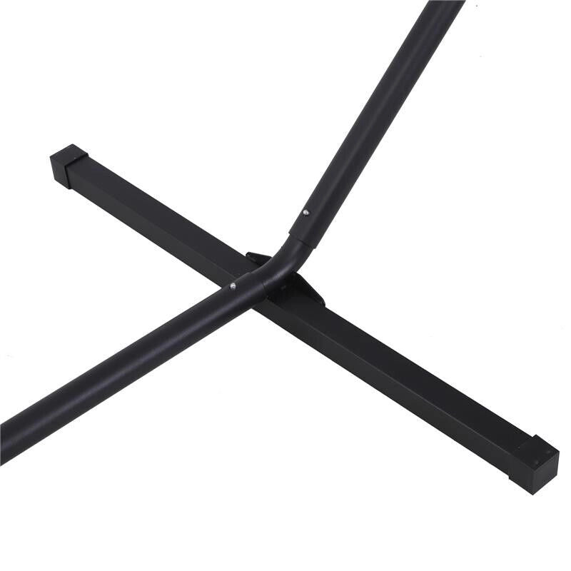 STRUTTURA PORTANTE PER AMACA SUPPORTO MAX 150 KG IN METALLO 360X92X115 CM NERO