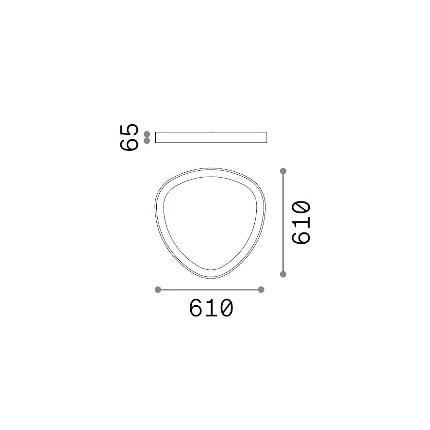 Plafoniera Gemini 30W Luce Naturale Ottone Dimmerabile Ideal Lux