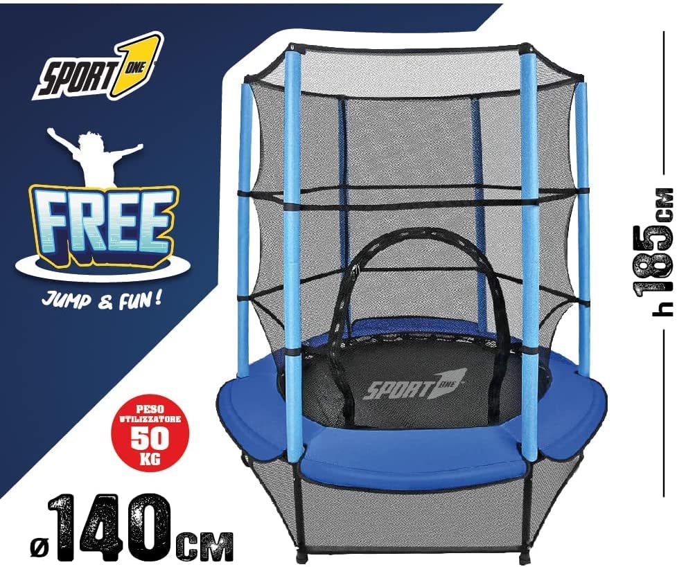 Tappeto Elastico Bambini Da Interno 3 Anni Da Giardino 5 Anni 180 cm fino a 400 diametro cm 2 Anni, Piccolo, Grande, Int