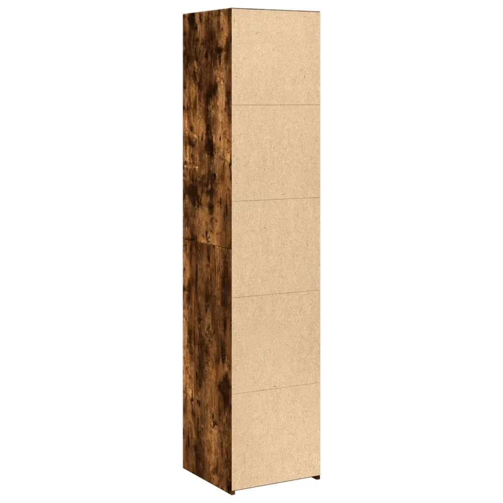 Buffet credenza cassettiera armadio mobile contenitore organizer cucina soggiorno salotto alto 40 x 41 x 185 cm legno ingegnerizzato marrone 02_0033355