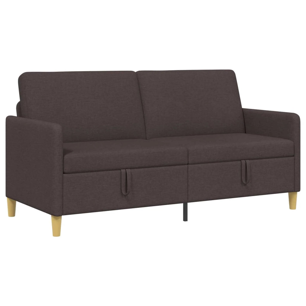 Divano con Storage Marrone Scuro 172 x 78 x 87 cm Poliestere 42036951
