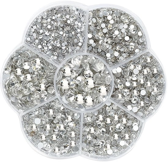 Kit di strumenti per applicazione Hotfix - Pietre in vetro - 7 dimensioni 15mm-48mm - Decorazione DIY - Alta luce e alta qualità
