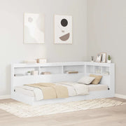 vidaXL Testata contenitore con testiera Bianco 90 cm Legno multistrato