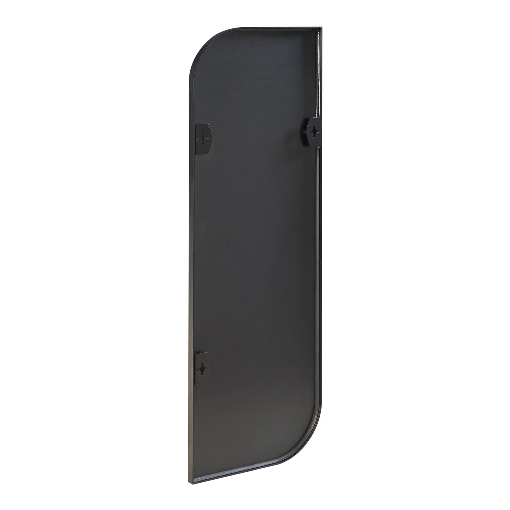Specchio Rettangolare da Parete Tarvindak Montaggio Verticale e Orizzontale 120x40 cm Nero [en.casa]
