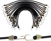 Pacco di 15 spanrubber con gancio per bagagli, carichi, vele di coperta.