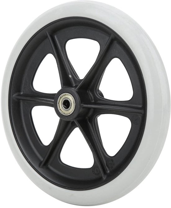 Accessori per sedia a rotelle - Ruote da sedia a rotelle 20,3 cm - Gomma duraturo - Accessori per sedia a rotelle - Resistenti all'usura - Compatibilità universale - Robuste e lunga durata - Ruote per sedia a rotelle