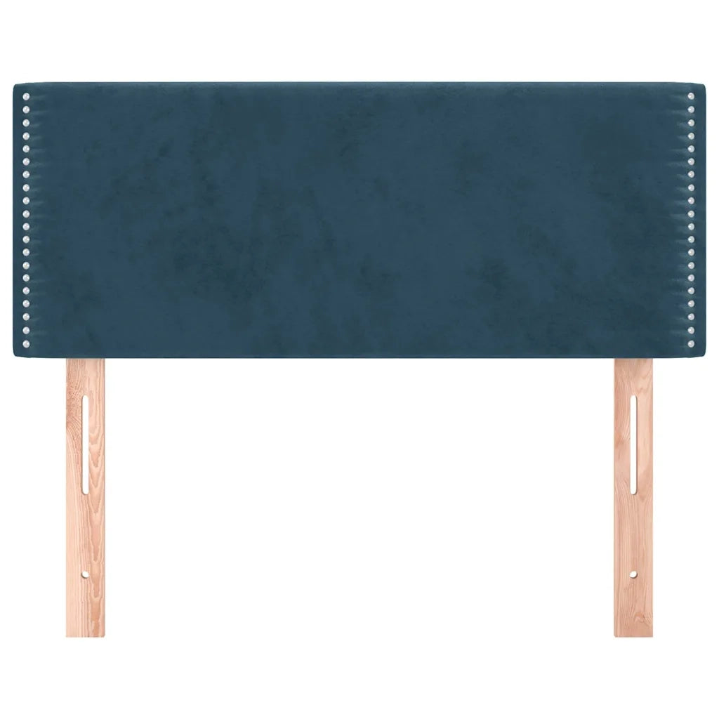 Testiera Blu Scuro 100x5x78/88 cm in Velluto 345922