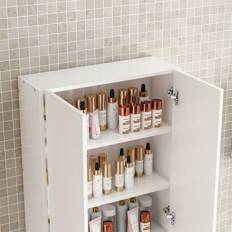 Mobile da Bagno Sospeso 60 cm 2 Ante Moderno e Salvaspazio