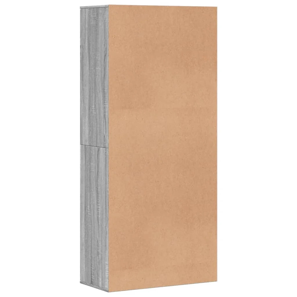 Scarpiera mobile contenitore per scarpe mobile per ingresso/corridoio/soggiorno design Sonoma 80 x 39 x 178 cm legno ingegnerizzato grigio 02_0022103