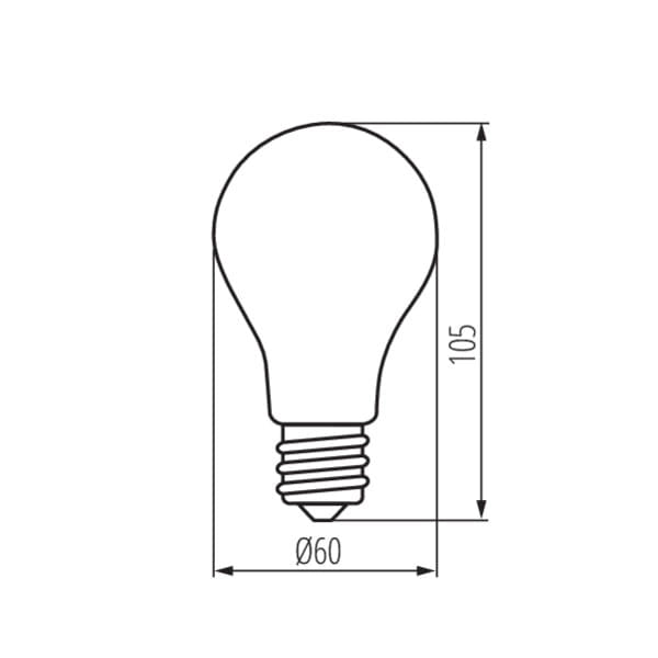 Lampadina LED Filament E27 10W 1520lm 4000K Kanlux