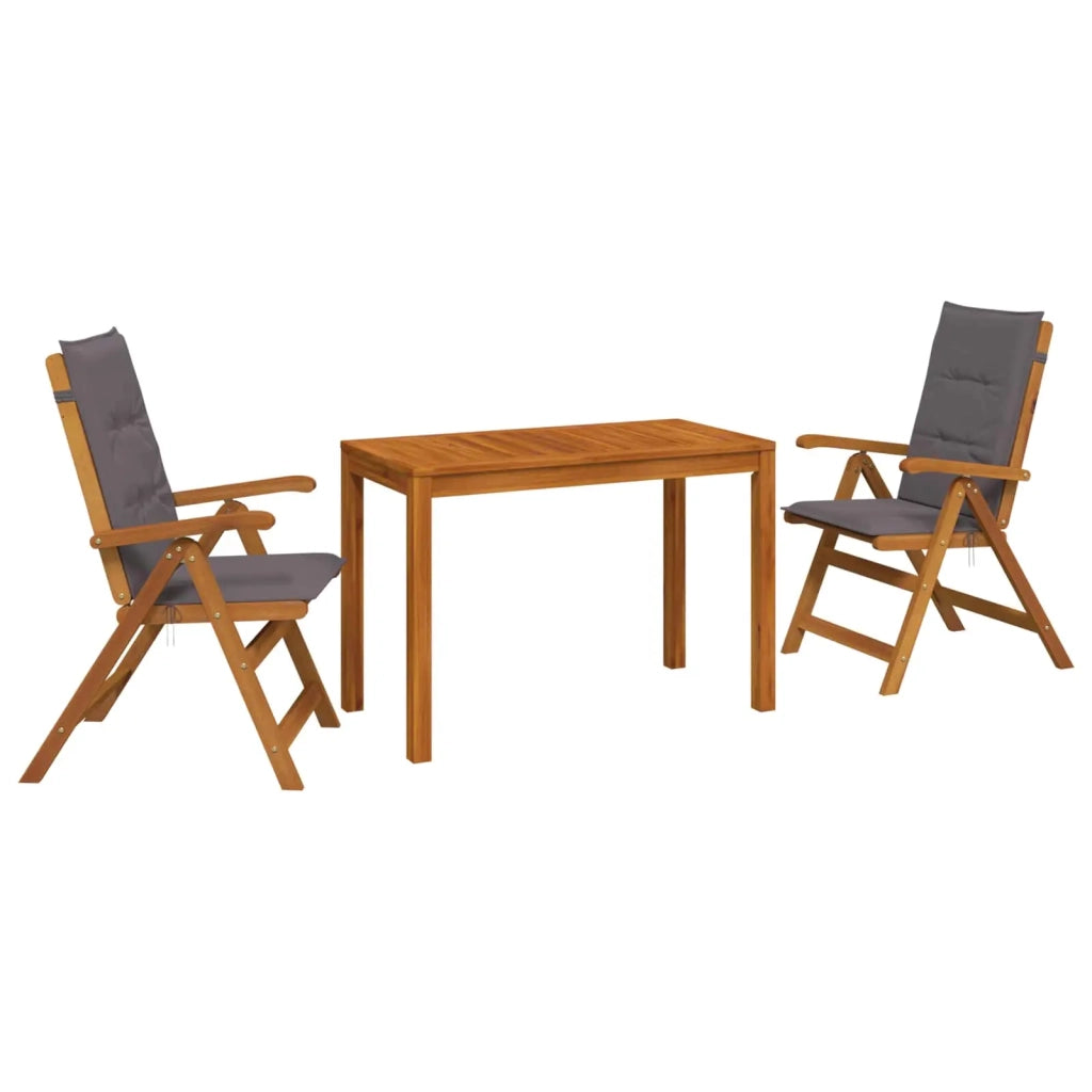 Set da pranzo da giardino 3 pezzi 3 pz Naturale 3434603