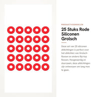 Afdichtimenti in Silicone per Bottiglie a Flip-top - 25 Stuks - Adatto per Birra Artigianale - Duratura e Sicurezza Garantite - Flessa Afdichtimento