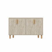 Credenza in legno "Rodney" - 120 x 30 x 74 cm - Travertino