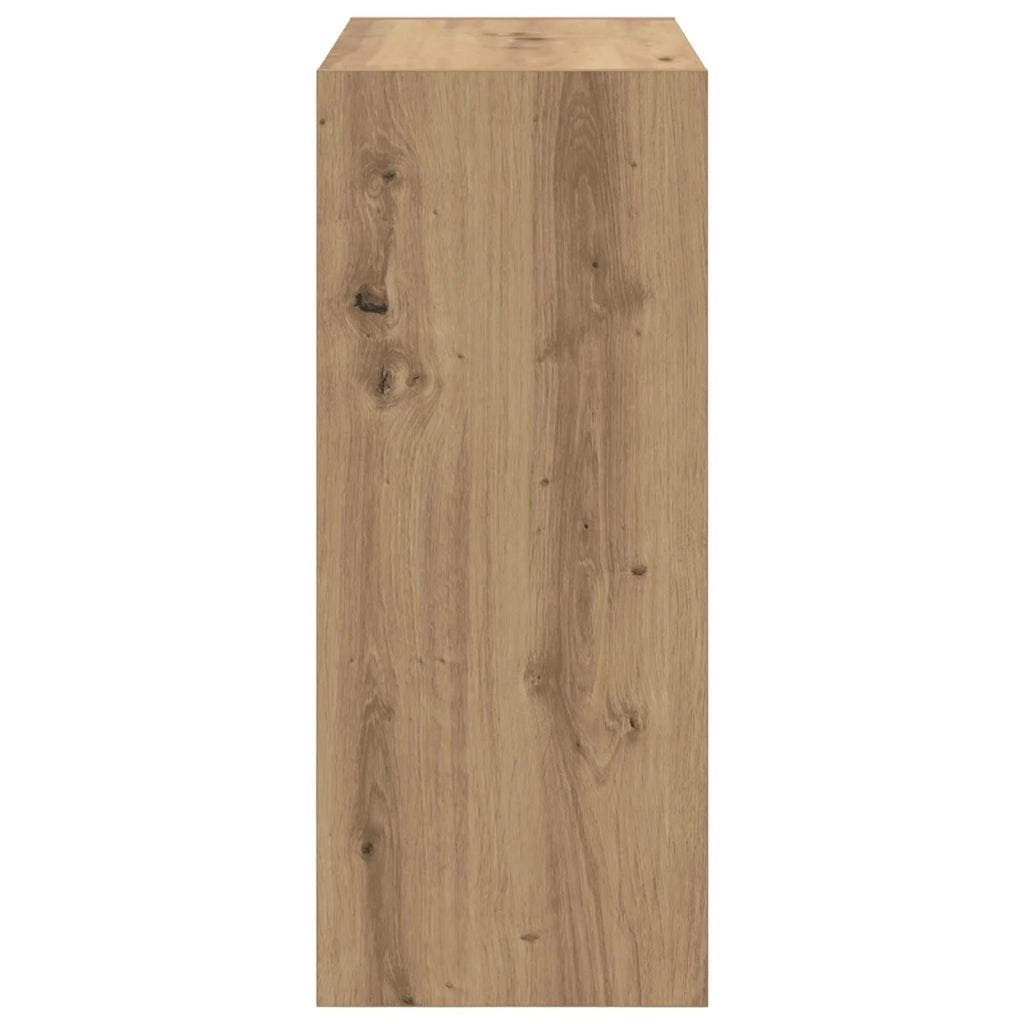 Armadio per Libri 2 livelli 60 x 30 x 72 cm Rovere artigianale 880457