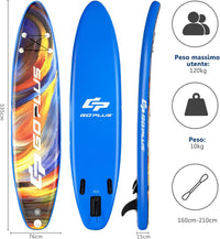 Tavola SUP Gonfiabile, Tavola da SUP, Stand Up Paddle Board Gonfiabile, Surf Board Gonfiabile con Accessori Completo