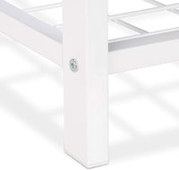 Panca portascarpe aperta sintetica supporto in rete metallica 115 cm bianco 13_0000367