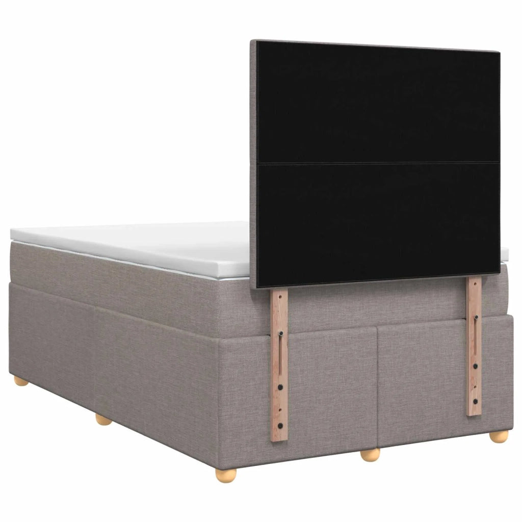 Letto box spring con materasso Tortora 120 x 200 cm Tessuto 3453862