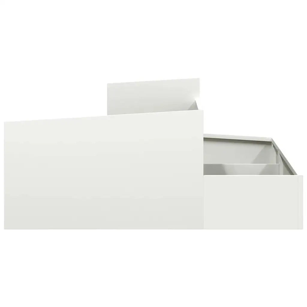 Vaso da giardino Bianco 100 x 100 x 50 cm 873586