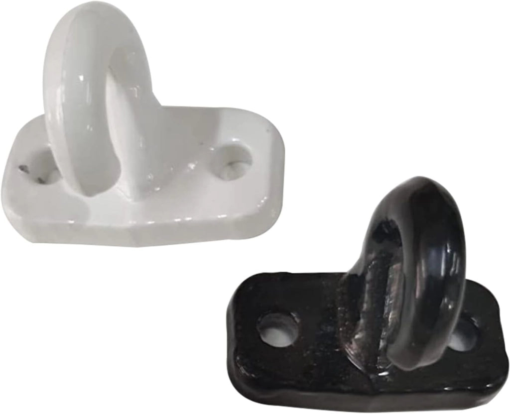 Gancio a Pavimento per tende da sole, Ringhiera ad Uncino Per Tenda a Caduta in Alluminio Colore Nero