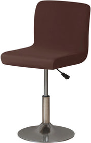 Set di sostegni per sedili, insieme di 4 sostegni universali per sedili, copertura per sedile con schienale per pub, cucina, caffè, colore moka