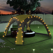 Tenda per Feste con LED e 4 Pareti-Tenda da campeggio 3,6x3,6x2,3 m Verde