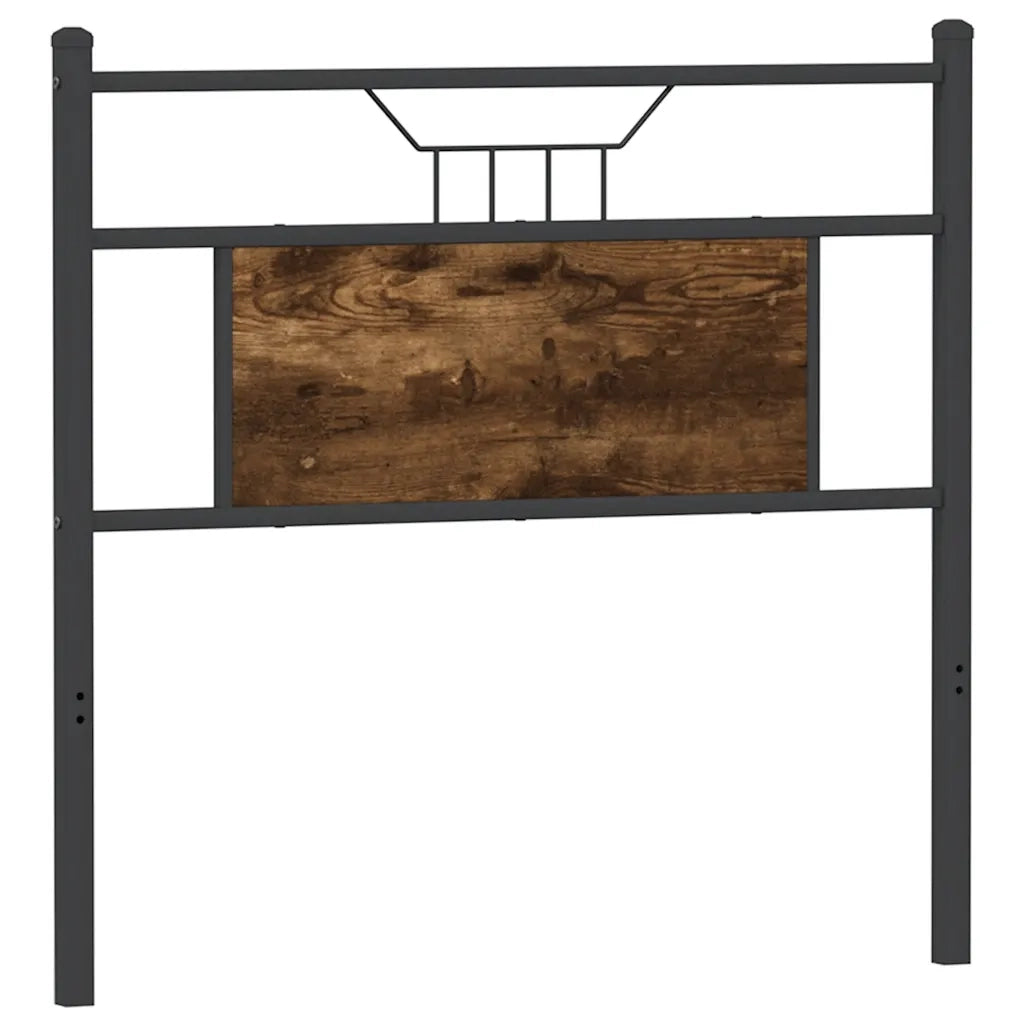 Testiera di Ricambio Rovere Fumo 80 cm in Legno Multistrato e Acciaio 4106770