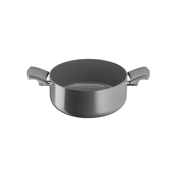 Lagostina Risorsa Casseruola fonda 24 cm, Rivestimento in Ceramica Antiaderente, Scorrevolezza Ottimale, Thermo-Signal™, Induzione